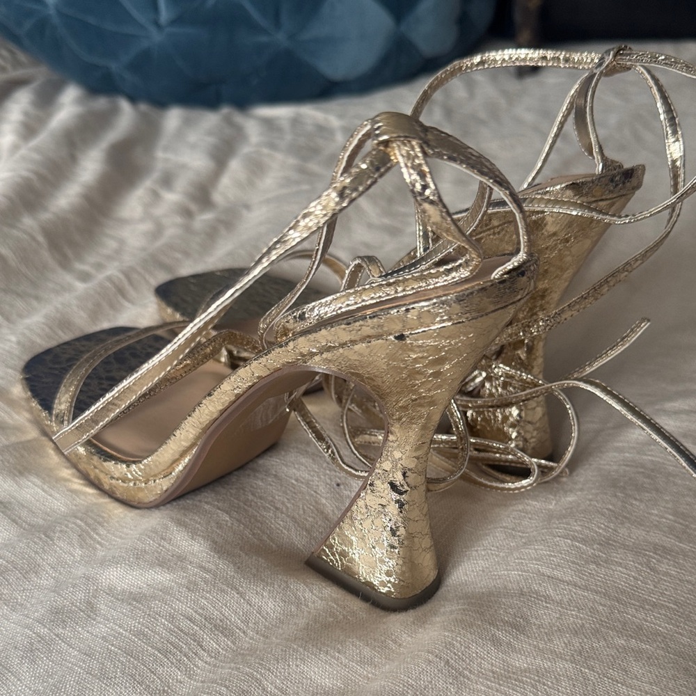 Steve Madden Metallic Gold Heels
